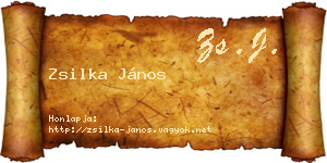 Zsilka János névjegykártya